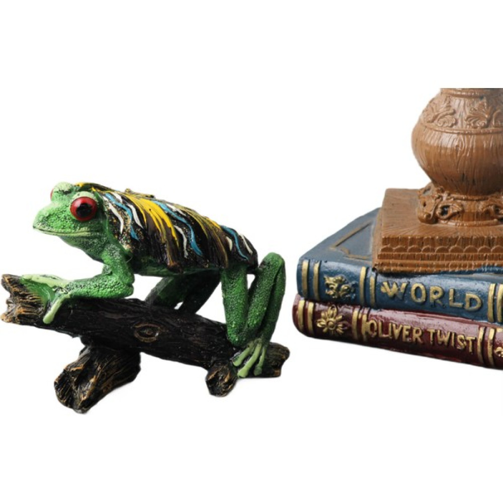 Elifeshop Renkli Afrika Ağaç Kurbağası Biblo Heykel Ev Ofis Yeni Yıl Hediyesi Dekor Konsol Vitrin Süsü 12 cm Hediyelik Eşya Fiyatı