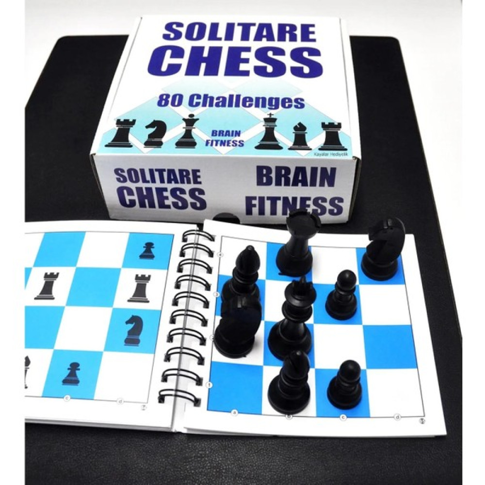 Elifeshop Tek Kişilik Satranç Seti Beyin Jimnastiği Satranç Eğitim Paketi 80 Görev Solitare Chess Brain Fitnes Satranç Fiyatı