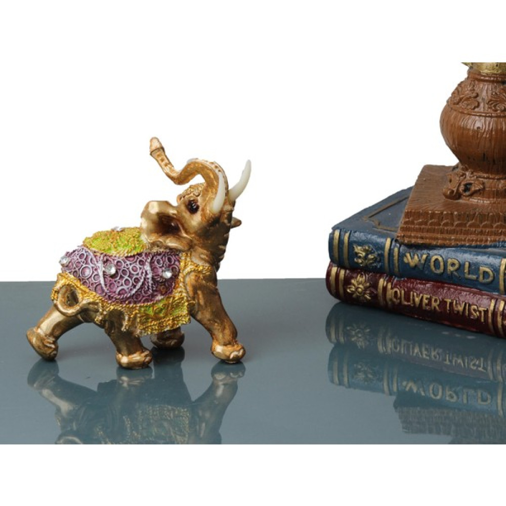Elifeshop Yaldız Işlemeli Şanslı Fil Biblo Heykel Hediyelik Dekoratif Ürün Vitrin Masa Süsü Ev Hediyesi Küçük Biblo Fiyatı