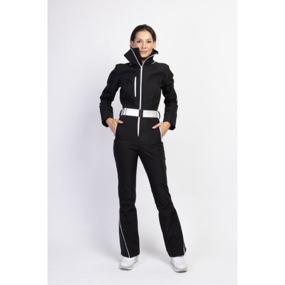 Elifim Moda Tasarım Sd Beyaz Fermuarlı Siyah Kayak Tulumu Diğer Spor Ürünleri Fiyatı