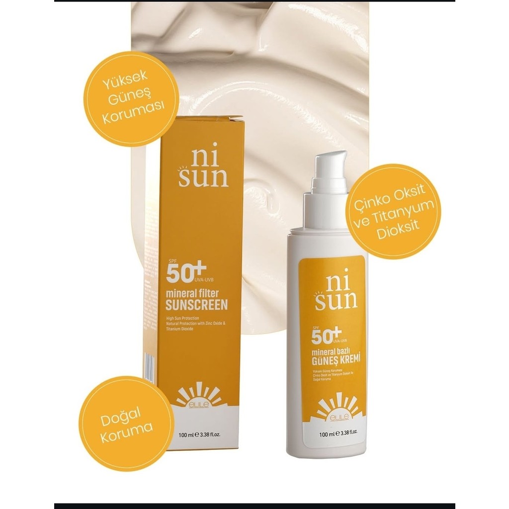 Elile Nisun %100 Mineral Etkili 50 SPF Güneş Kremi Güneş Kremleri ve Losyonları Fiyatı