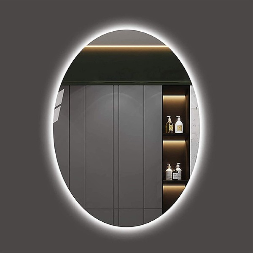 Elips Ayna Banyo Aynası Ledli Ayna - Beyaz - 50*60 Banyo Aynası Fiyatı