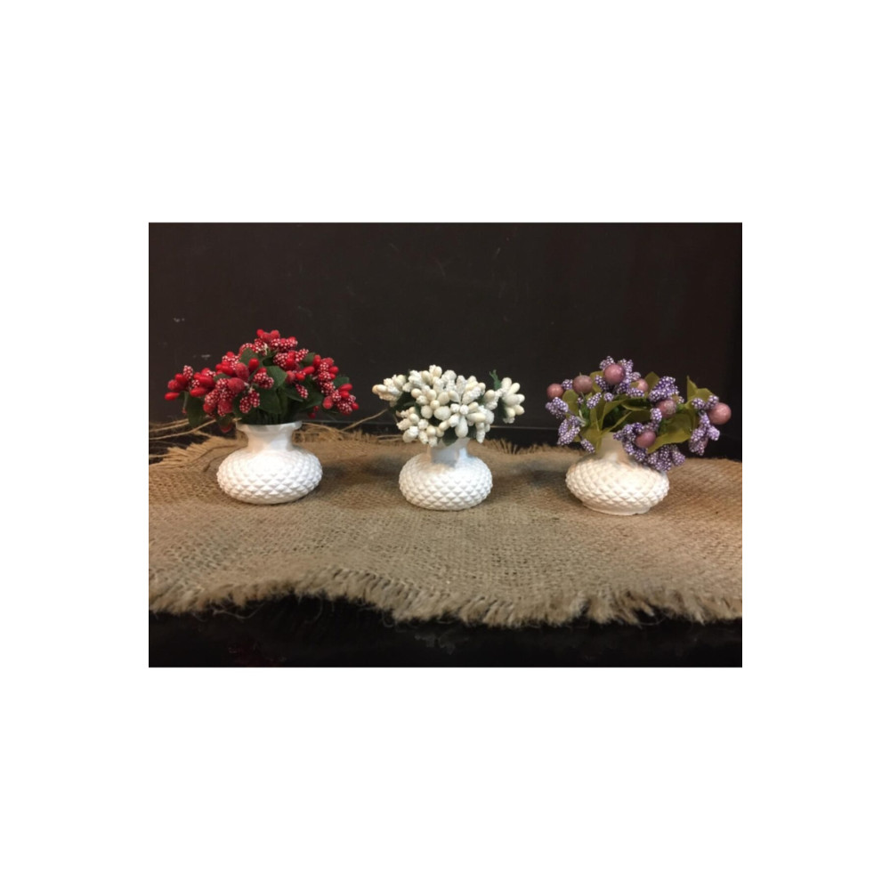 Eliş Çiçek Üçlü Dekoratif Mini Set Çiçekli Obje Fiyatı