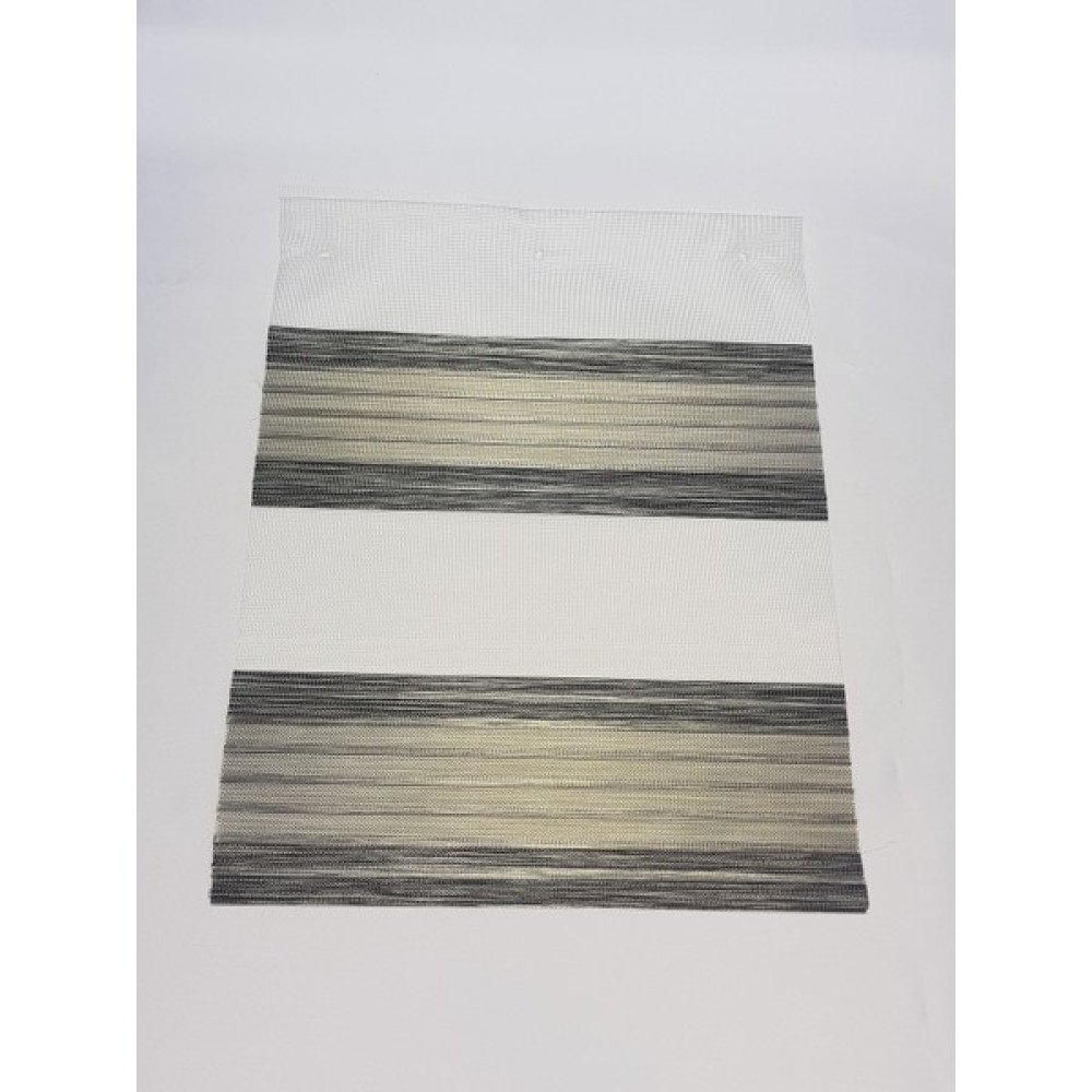 Elis Perde Çift Renkli Pliseli Salon Zebra Stor Perde EP4440310 - Gri - Siyah - 70 x 200 cm Perde Fiyatı