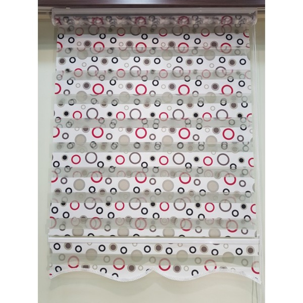 Elis Perde Halka Desen Baskılı Genç ve Çocuk Odası Zebra Stor Perde EP4430112 - Beyaz - 70 x 200 cm Perde Fiyatı