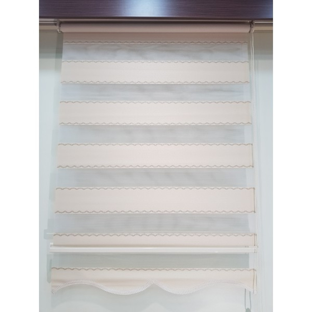 Elis Perde Simli Desenli Zebra Stor Perde EP4440201 - Krem - 70 x 200 cm Perde Fiyatı