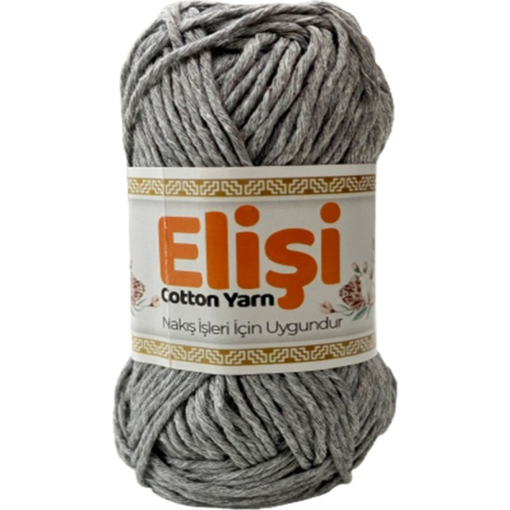 Elişi Cotton Yarn Amigurumi Punch El Örgü Ipliği 25 gr - Gri Oto Boyaları Fiyatı