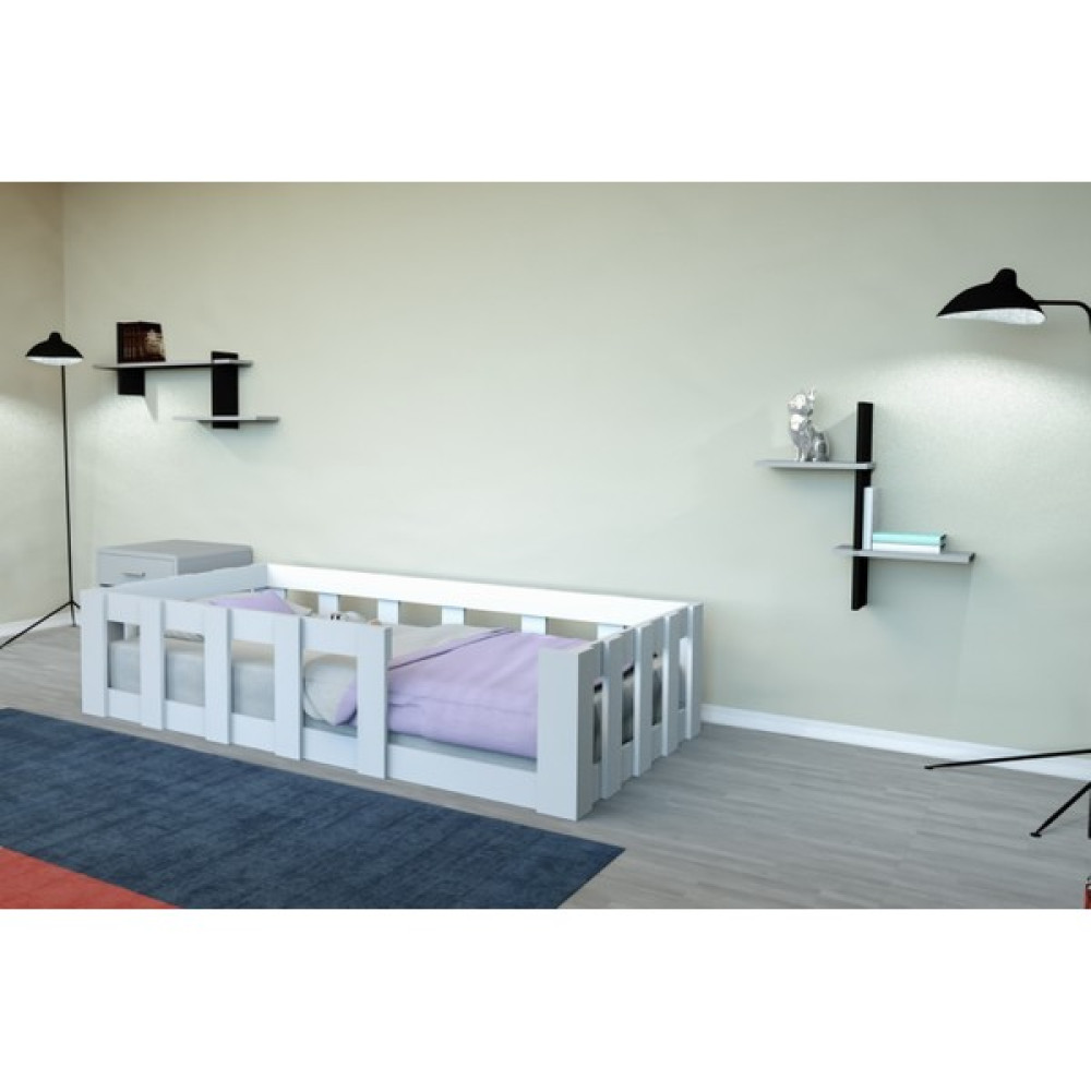 Elistamo Montessori Karyola Beyaz - 90X190 Yatak Uyumlu -My 3 Karyola Fiyatı