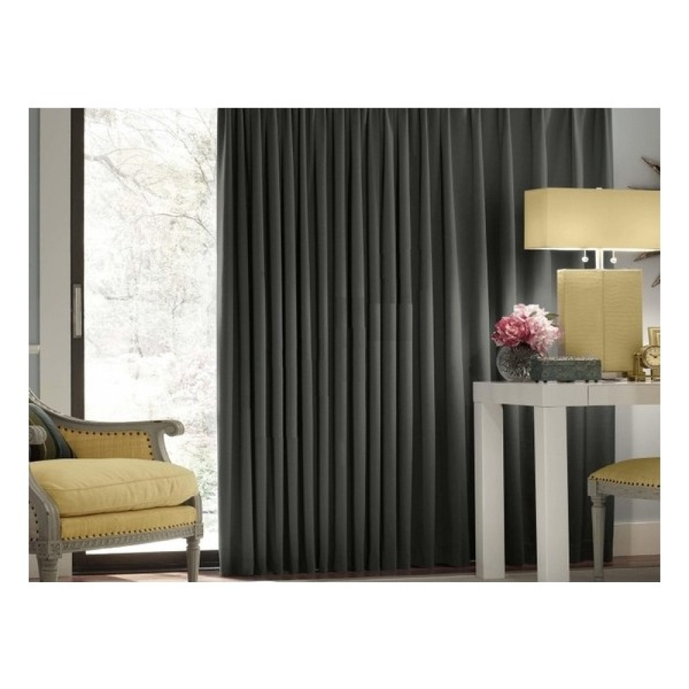 Elisya Home Blackout Işık Geçirmez Fon Perde Pilesiz Ekstraforlu Karartma Güneşlik - 205 x 200 cm - Gri Fon Perde Fiyatı