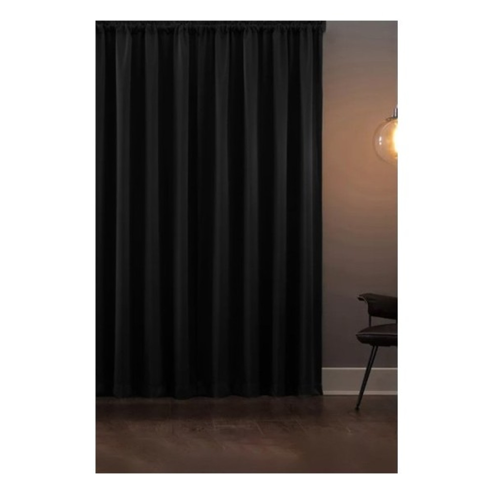 Elisya Home Blackout Işık Geçirmez Fon Perde Pilesiz Ekstraforlu Karartma Güneşlik - 450 x 260 cm - Siyah Fon Perde Fiyatı