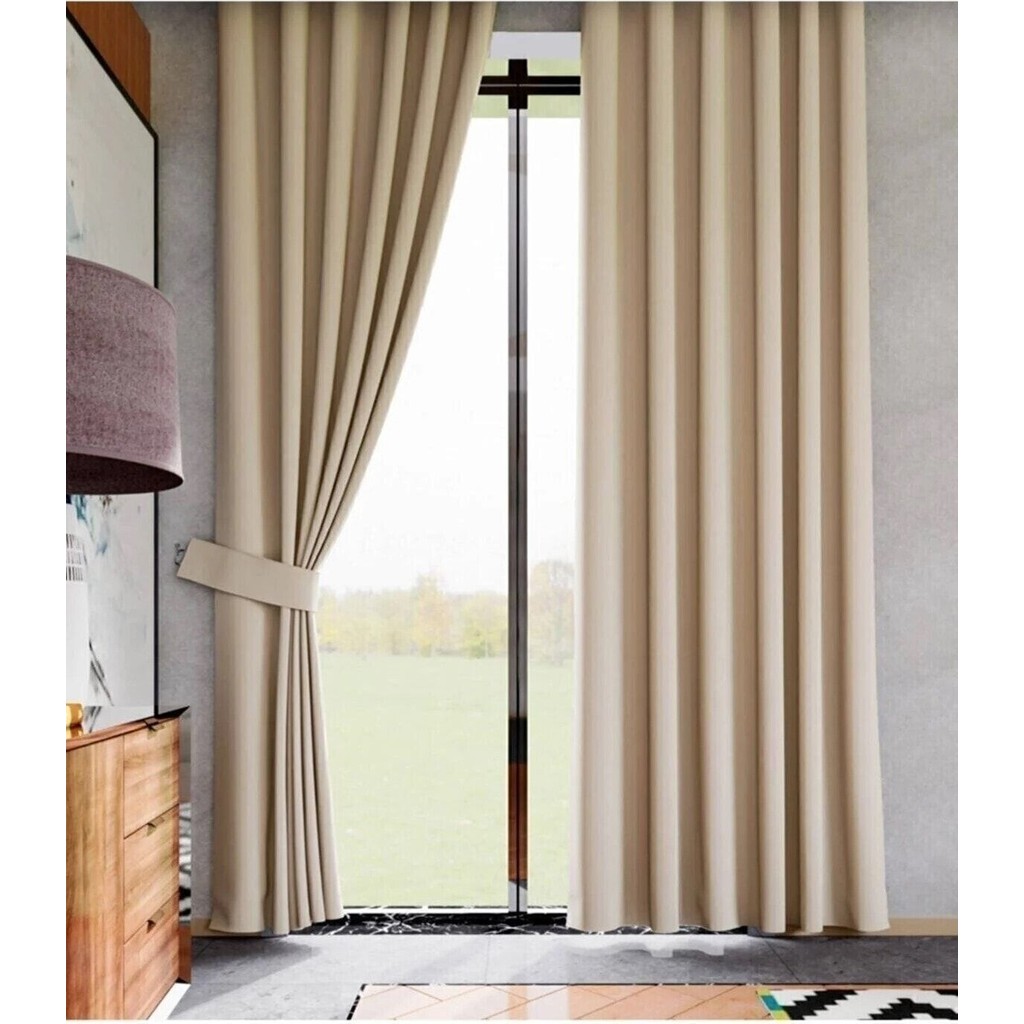 Elisya Home Blackout Perde 2 Adet Işık Geçirmez Güneşlik Fon Perde Işık Geçirmez Fon Perde 2'Li - 140 x 250 cm - Kahverengi Perde Fiyatı