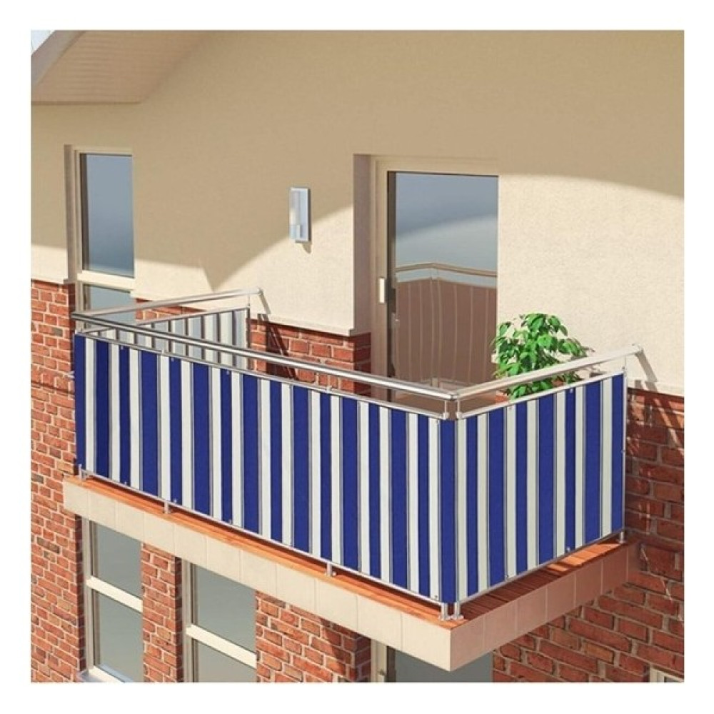 Elisya Home Elisyahome Balkon Korkuluk Perdesi Branda Güneşlik 6 Renk Seçeneği - 100 x 150 cm - Mavi Fon Perde Fiyatı