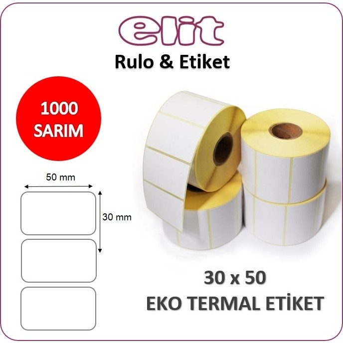 Elit Barkod Etiketi 30X50 Termal 1000 Adet - 30 x 50 mm SSD / Solid State Drive Fiyatı