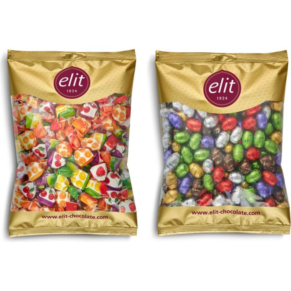Elit Chocoeggy Yumurta 1 kg- Karışık Meyve Dolgulu Şeker 1 kg 2'li Set Glutensiz Diğer Fiyatı