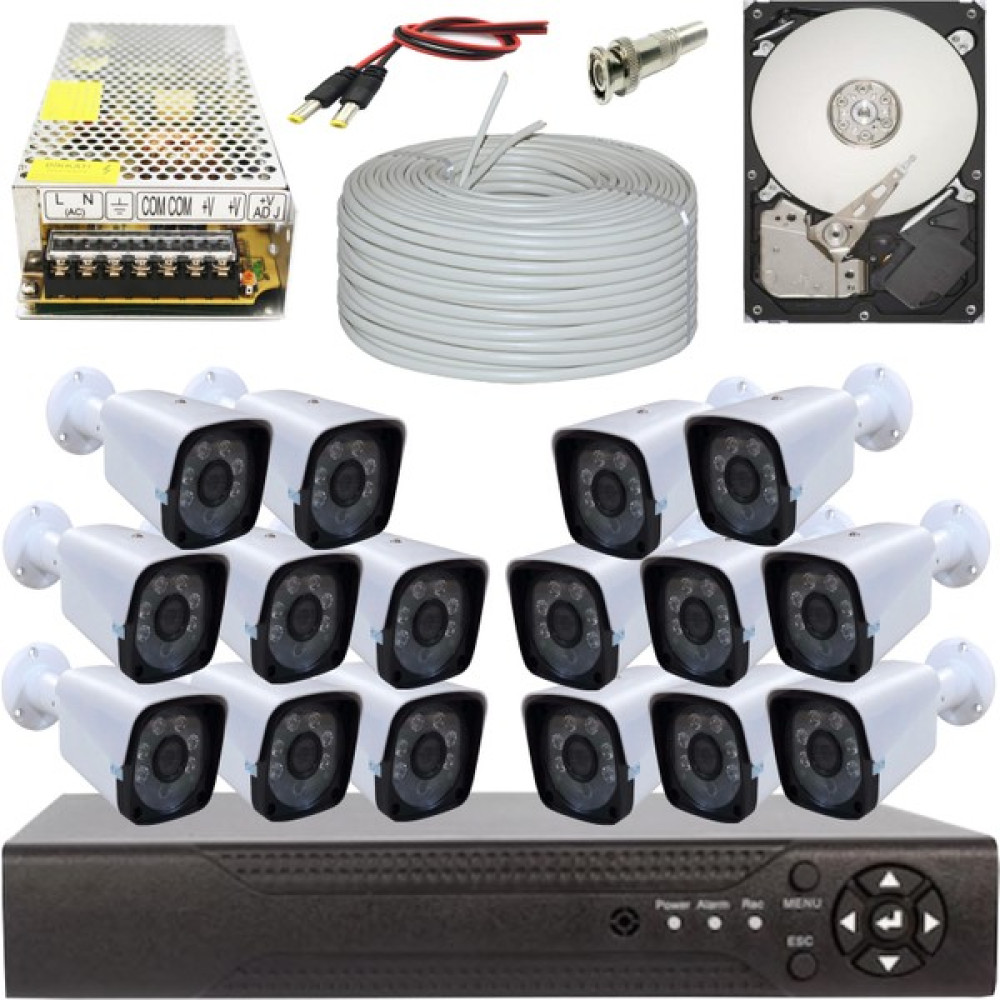 Elitcam Ahd Süper 16 Kameralı Set 1080P Full Hd Kare Kasa Oto Boyaları Fiyatı