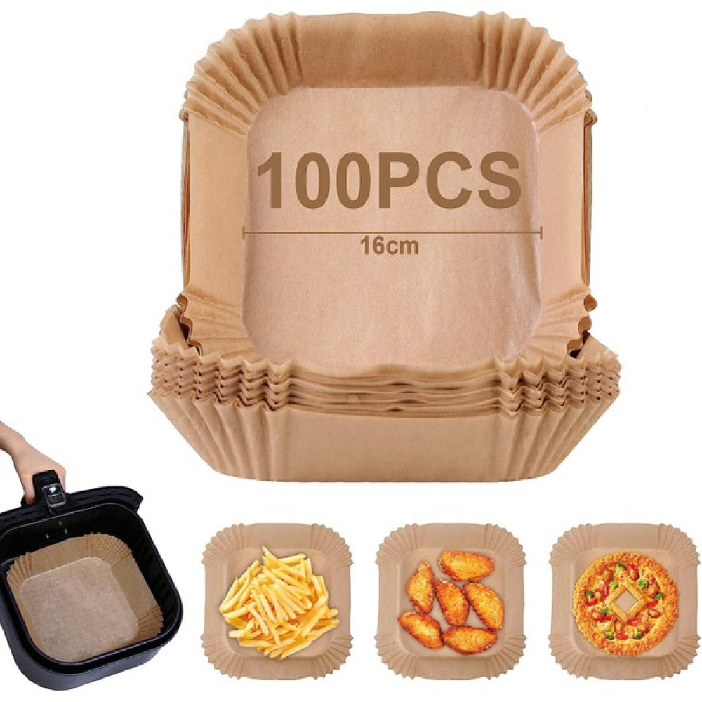 Elite AVM 100 Adet Airfryer Pişirme Kağıdı Kare Tabak Model Yağlı Kağıt Pişirme Kağıdı Fiyatı