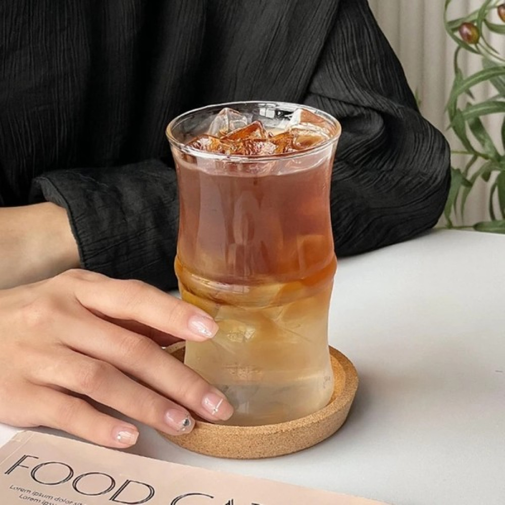 Elite Çeyiz Avm Bombeli Model Kulpsuz Isıya Dayanıklı Borosilikat Tumblers Iskandinav Tarz Cam Bardak Kahve Sunum Bardağı - Şeffaf - 350 ml Fincan / Bardak / Kahve Takımı Fiyatı