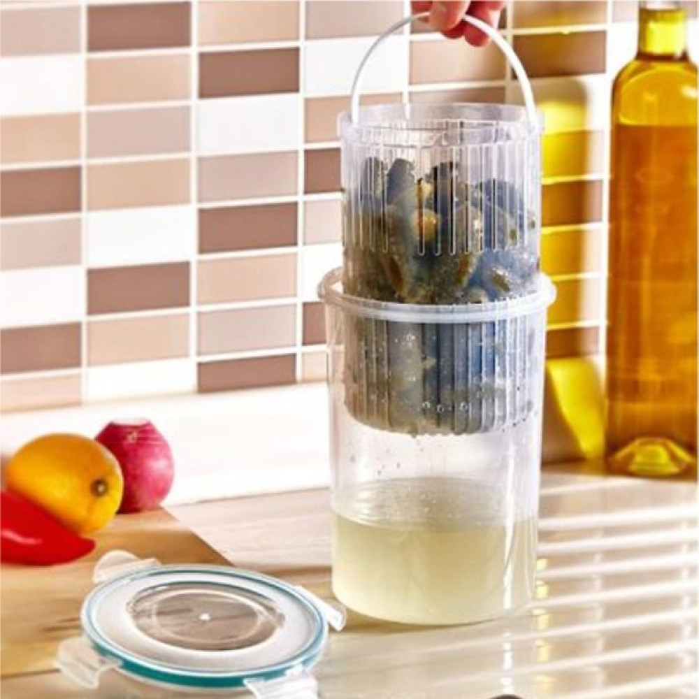 Elite Home 1,5 Lt Zeytin Saklama Kabı Süzgeçli Zeytinlik Turşu Saklama Kabı Saklama Kapları Fiyatı