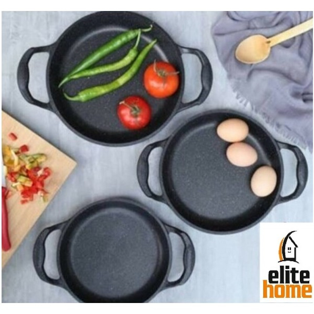 Elite Home Elit Granit Kaplama Alüminyum Döküm Sahan Set (18CM 20CM 22CM) Tavalar Fiyatı