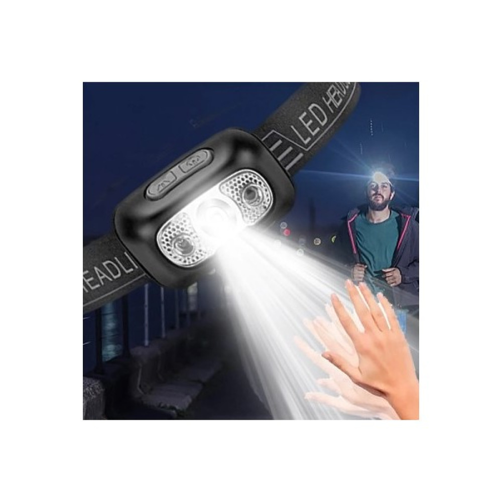 Elite Home Hareket Sensörlü LED Kafa Lambası (Usb Sarjlı ) Avcı Balıkçı Kamp Kafa Feneri Kafa Feneri Fiyatı