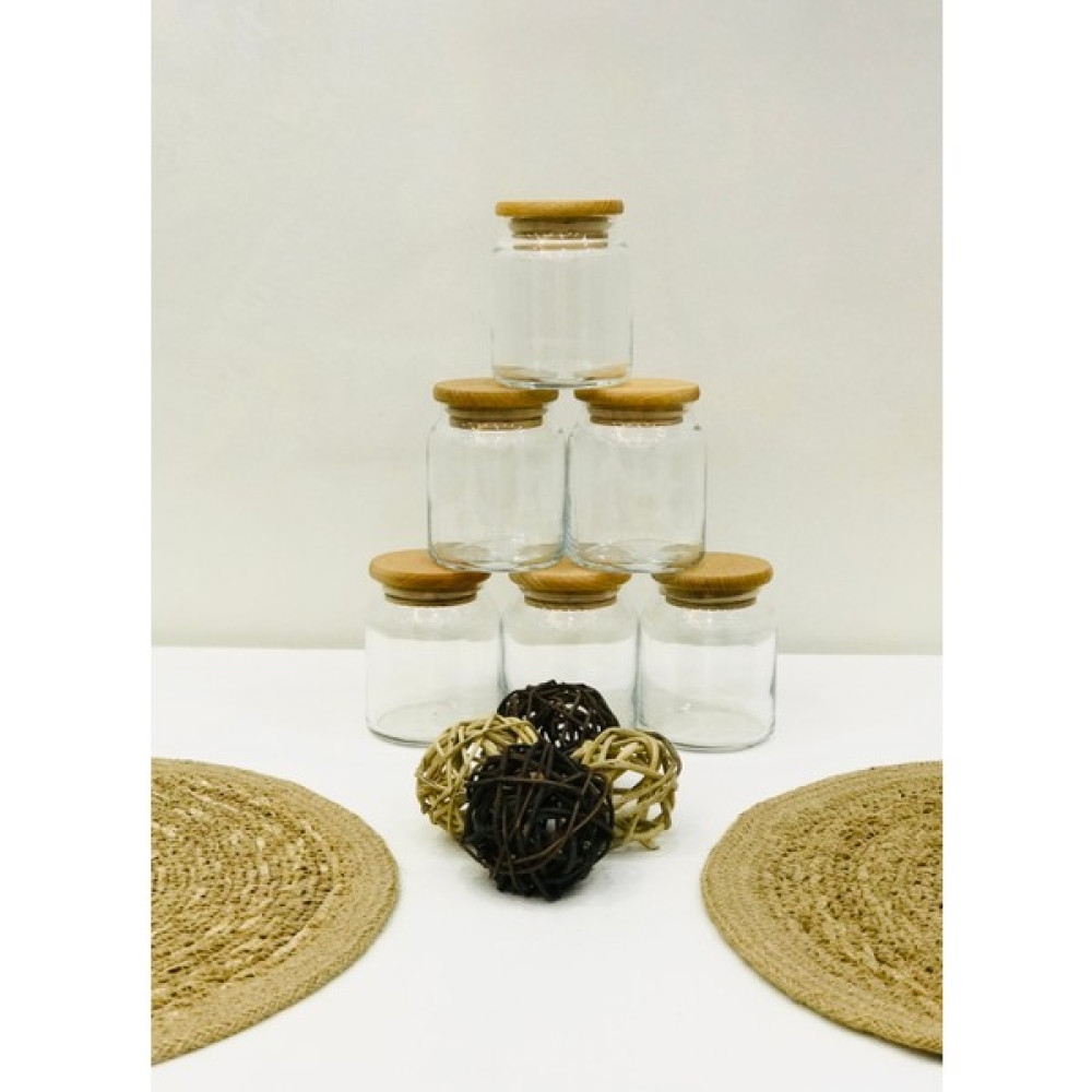 Elite Home Studio 6 Adet Ahşap Vakum Kapaklı 300 ml Cam Baharatlıl Seti Kaşık Etiket Hediyeli Baharat Setleri & Baharatlıklar Fiyatı