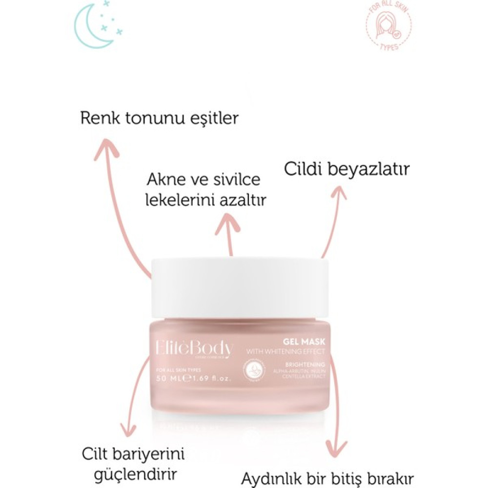 Elitebody Beyazlatıcı Aydınlatıcı Ve Nemlendirici Yüz Maskesi Leke Kremi Fiyatı