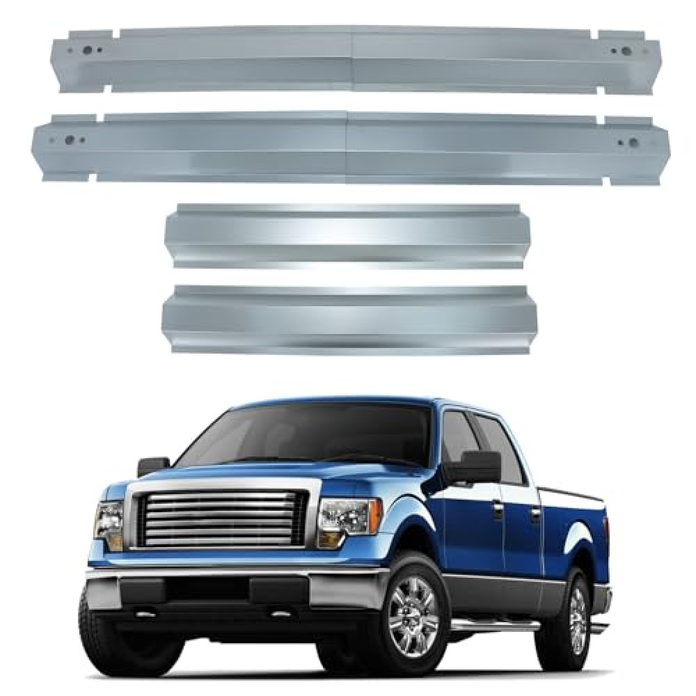 ELITEWILL 4Pcs F150 Truck Bed Floor Support Crossmember Kit Fit for Ford F150 2004-2010 Pickup Bed Rails