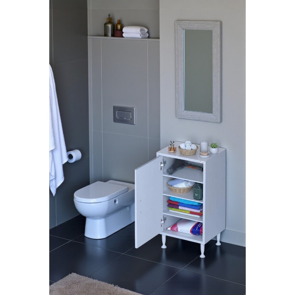 Eliusta Nirat 35 cm 4 Bölmeli Beyaz Banyo Mutfak Dolabı 3 Raflı Kapaklı Çok Amaçlı Dolap 35X75X32,5 cm SSD / Solid State Drive Fiyatı