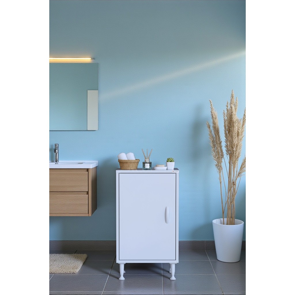 Eliusta Nirat 40 cm 4 Bölmeli Beyaz Banyo Mutfak Dolabı 3 Raflı Kapaklı Çok Amaçlı Dolap 40X75X32,5 cm SSD / Solid State Drive Fiyatı