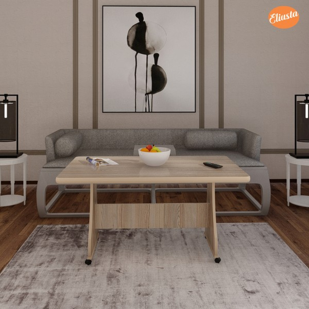 Eliusta Tekerlekli Mdf Masa %100 Mdf Orta Sehpa Salon Masa Sehpa - Cordoba Masa - Sandalye & Tabure Fiyatı