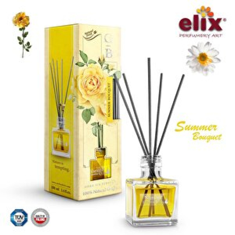 Elix Doğal Çiçek Esansları İçeren, Ev - Ofis Kokusu 100ml. - Bergamot, Gardenya Oda Kokusu Fiyatı