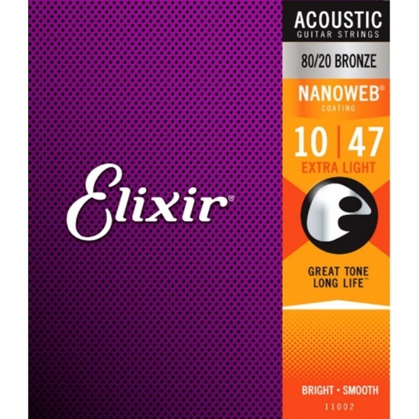 Elixir 11002 Nanoweb 80/20 Bronze Akustik Gitar Teli (10-47) Evcil Hayvan Ürünleri Fiyatı