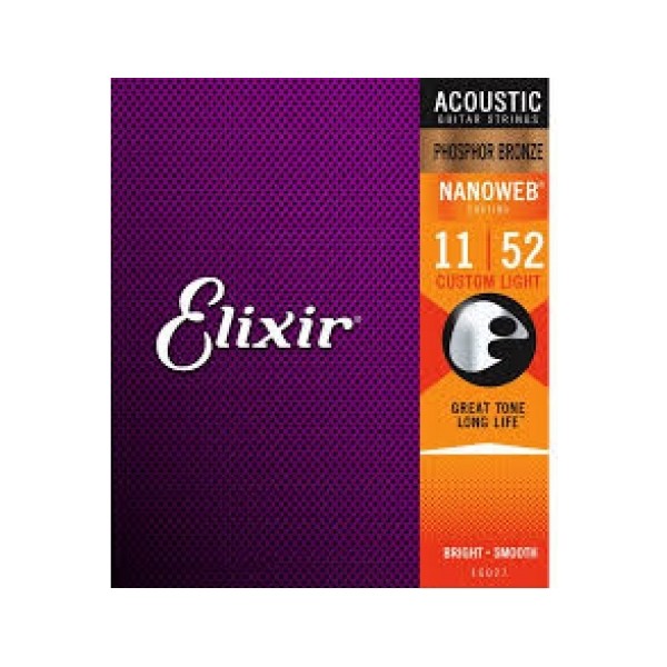 Elixir 16027 Nanoweb Phosphor Bronze Akustik Gitar Teli (11-52) Evcil Hayvan Ürünleri Fiyatı