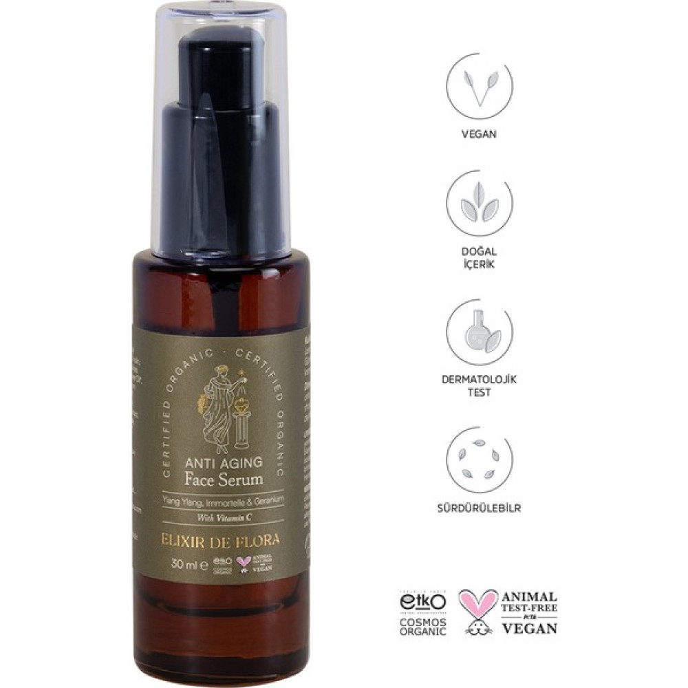 Elixir De Flora Vegan, Doğal & Organik Anti Aging Serum 30 Ml - Standart Anti-Aging / Yaşlanma Karşıtı Fiyatı