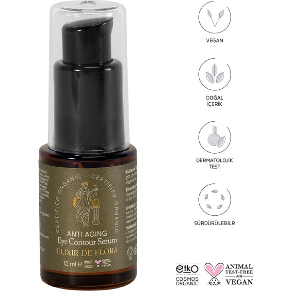 Elixir De Flora Vegan, Doğal & Organik Göz Çevresi Anti Aging Serum 15 Ml Göz Kremi Fiyatı