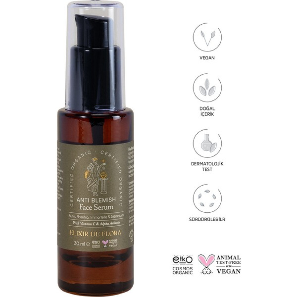 Elixir De Flora Vegan, Doğal & Organik Leke Karşıtı Serum 30 Ml - Standart Anti-Aging / Yaşlanma Karşıtı Fiyatı