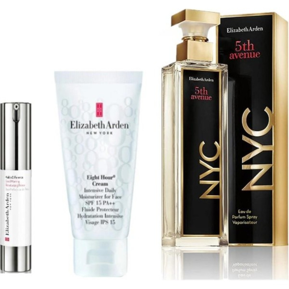 Elizabeth Arden 5th Avenue Nyc Edp Kadın Parfüm 125ML+ Canlandırıcı Baz 15ML+YÜZ Nemlendirici Krem SPF15 50ML 3lü Set Kadın Parfümleri Fiyatı