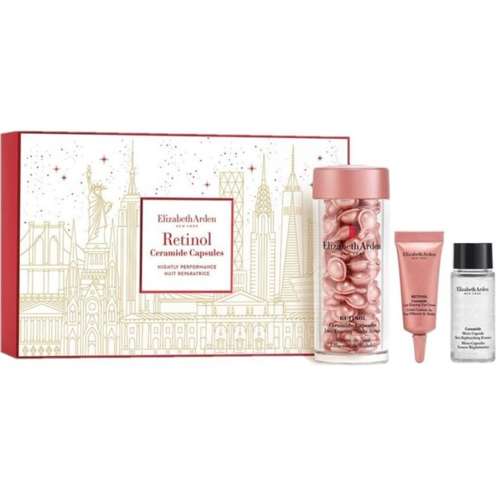 Elizabeth Arden Nightly Performance 60 Adet Retinol Ceramide Kapsül 3lü Cilt Bakım Seti Anti-Aging / Yaşlanma Karşıtı Fiyatı