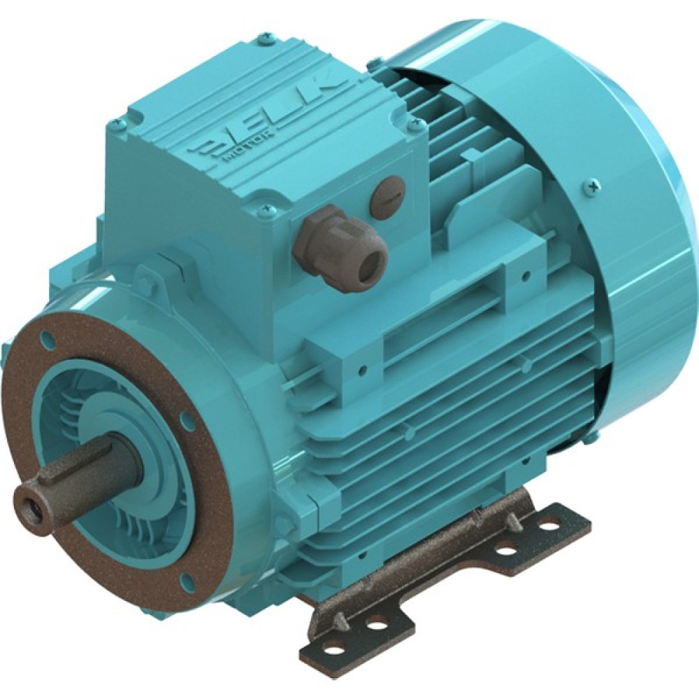 Elk 0.37 kw 1/2 Hp 3000 D/d-B34 (2EL071M2A) 380 400 Volt Trifaze Ie2 B34 Ayaklı Flanşlı Elektrik Motoru Oto Boyaları Fiyatı