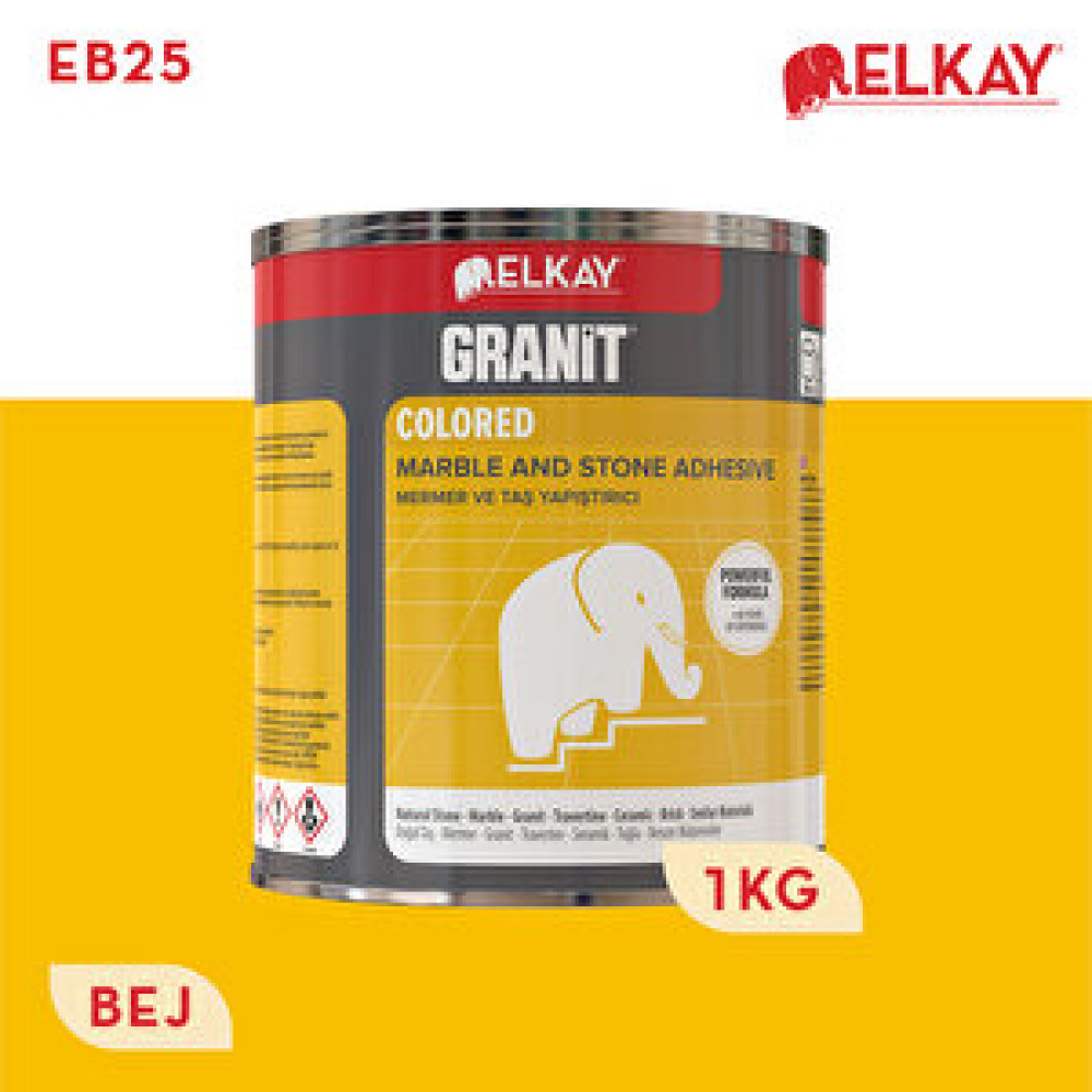 Elkay Eb25 Granit Renkli Bej Akemi Mermer Granit Ve Taş Yapıştırıcı 1000 Gr Yapıştırıcı Fiyatı