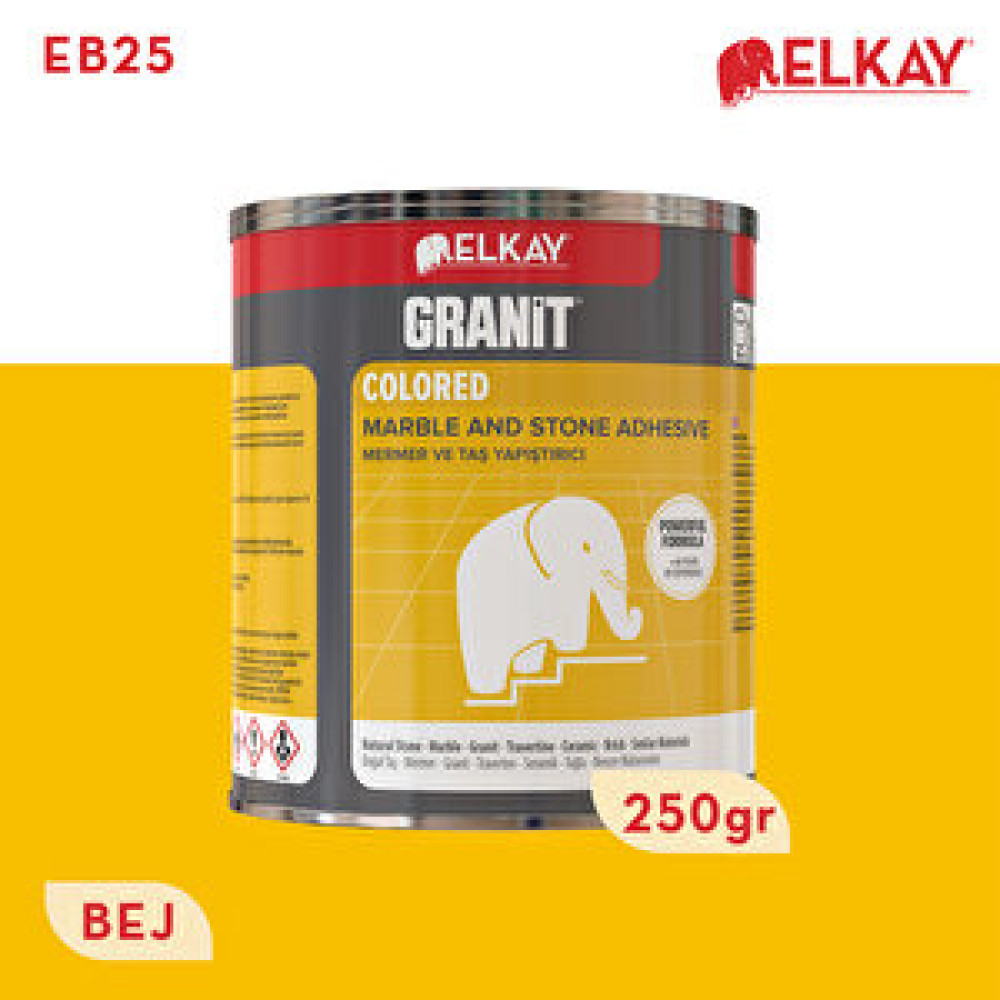 Elkay Granit Renkli Eb25 Bej Mermer Ve Taş Yapıştırıcı 250 Gr Yapıştırıcı Fiyatı
