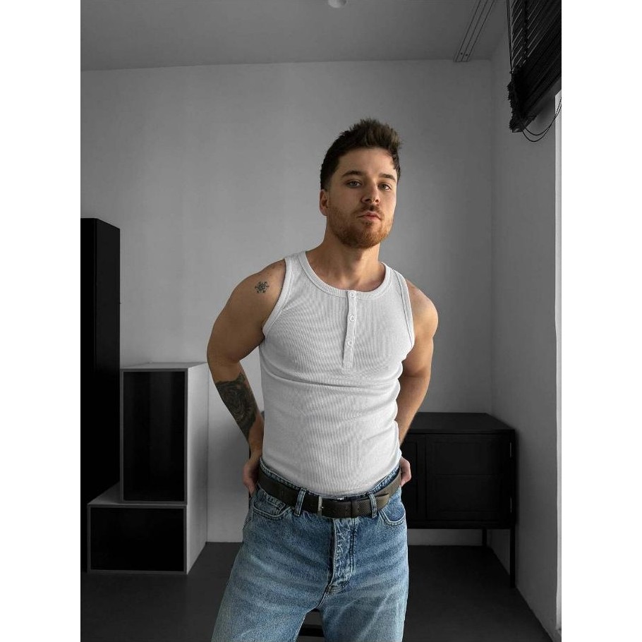 Elku Moda Erkek Sıfır Kol T-Shirt - Slim Fit Fitilli Ribana Dokuma Kolsuz Atlet Sıfır Yaka Spor Atlet Tişört Giyim & İç Giyim Fiyatı