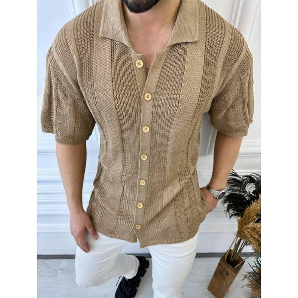Elku Moda Gömlek Örme Triko Gömlek Nefes Alabilen Terletmez Oversize Bol Kesim Salaş Gömlek Erkek Gömlek Fiyatı