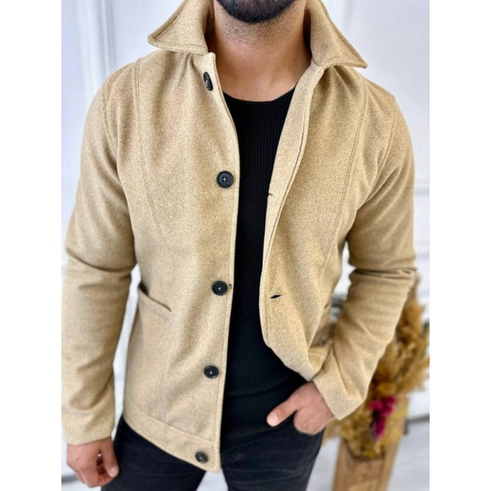 Elku Moda Kaşe Kaban Italyan Yaka Kaşe Mont Düğmeli Kaşe Ceket Kadın Kaban Fiyatı
