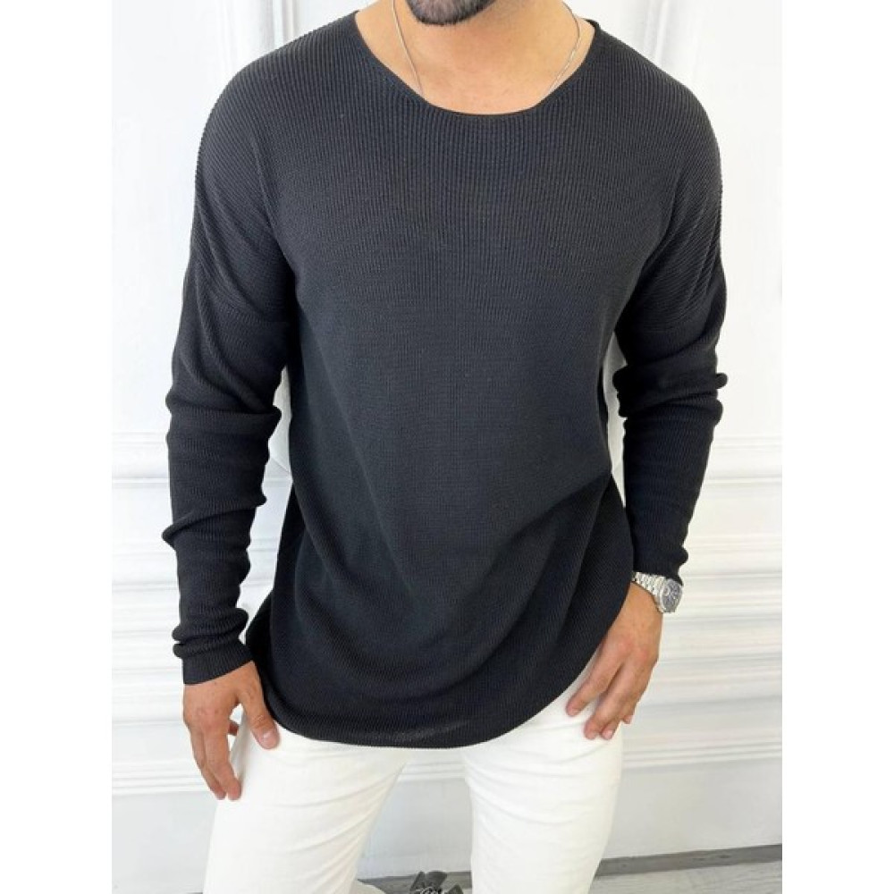 Elku Moda Oversize Örme Natural Pamuk Tüylenmeyen Kazak Salaş Tarz Triko Erkek Kazak & Süveter & Triko Fiyatı