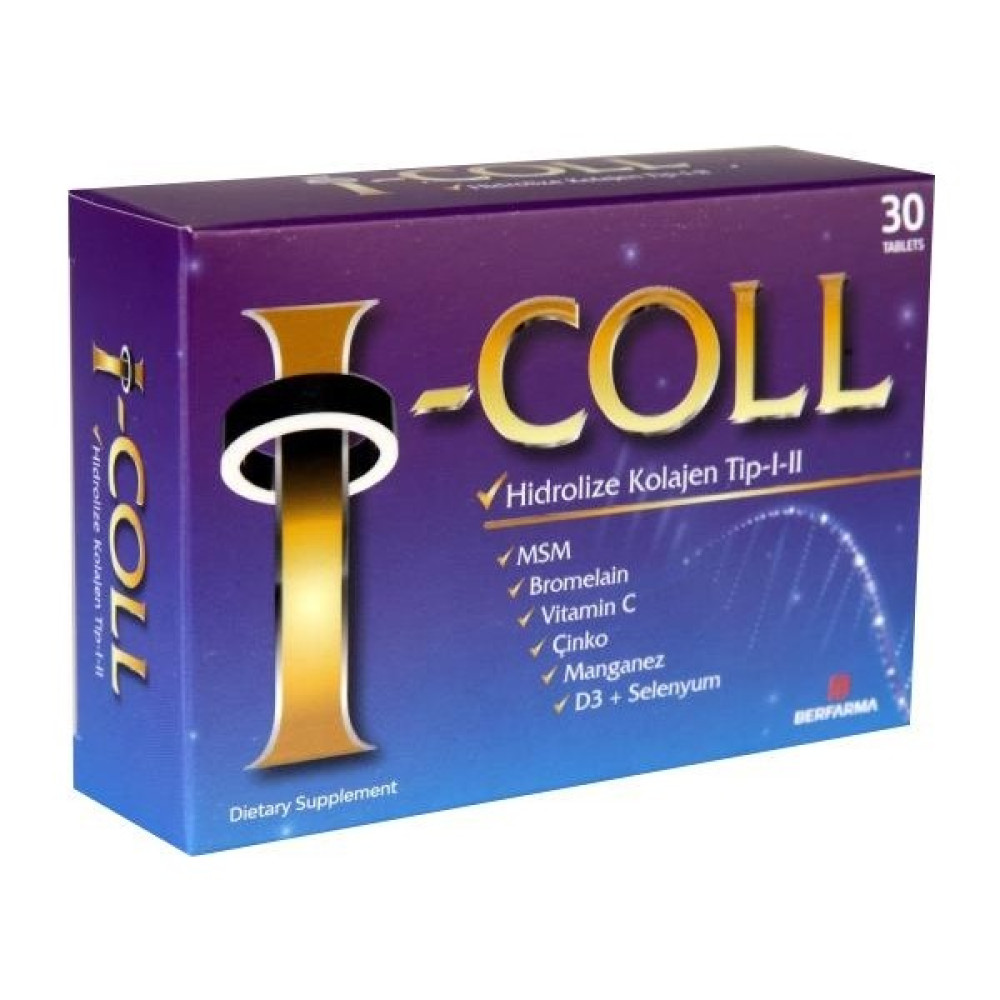 Ella I-Coll Hidrolize Kolajen 30 Tablet Amino Asit Fiyatı