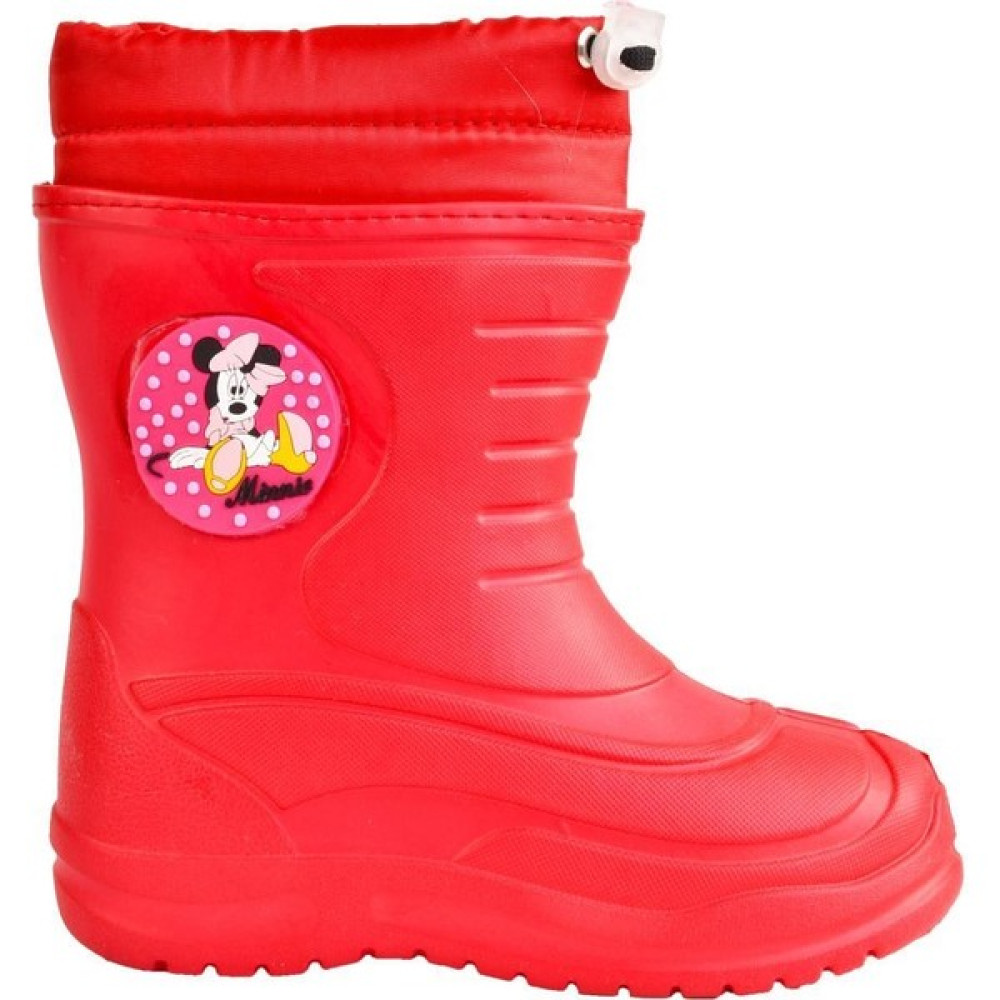 Ellaboni Minnie Mouse Kız Çocuk Su Geçirmez Hafif Içi Kürklü Kırmızı Yağmur Çizmesi Kız Çocuk Bot Fiyatı