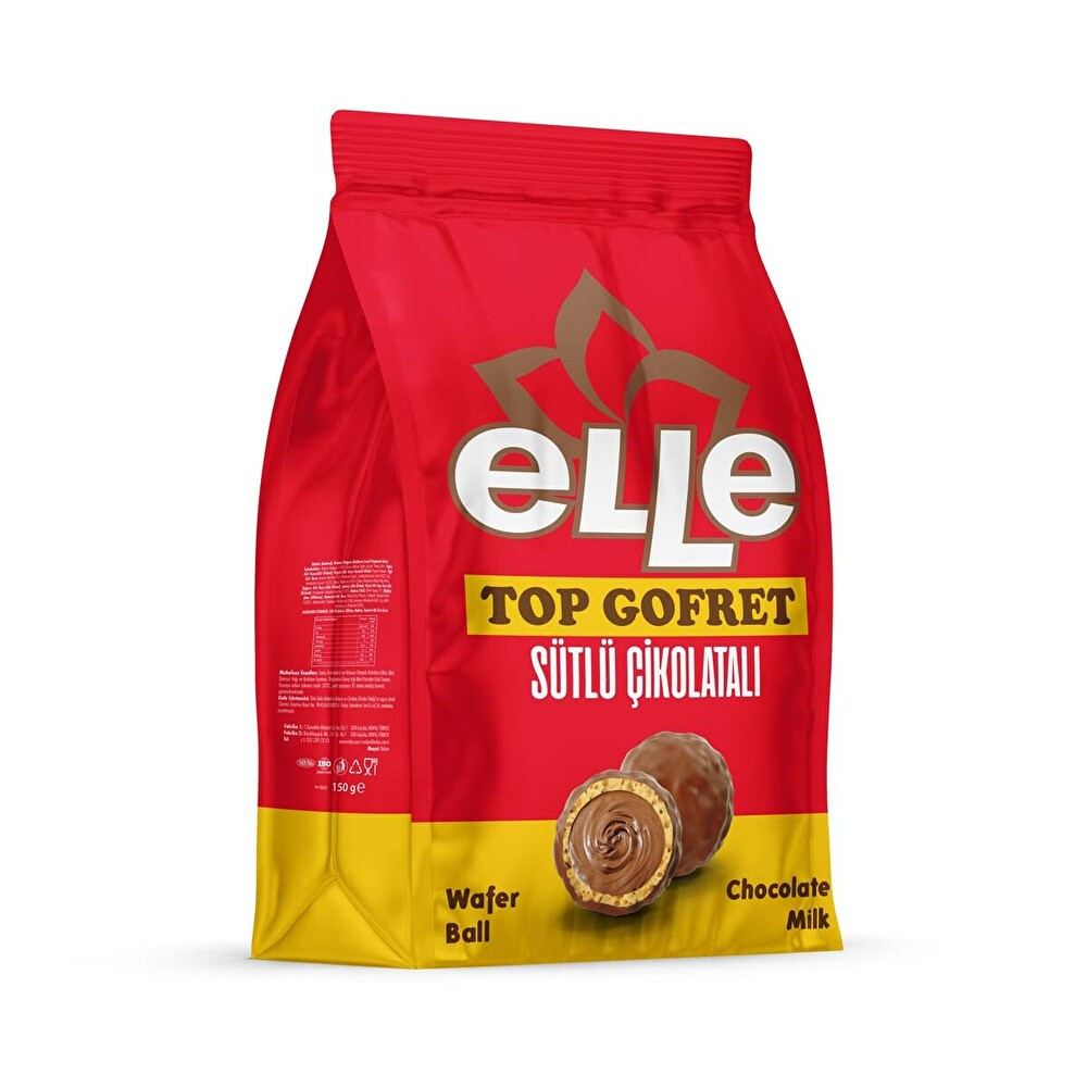 Elle Sütlü Çikolatalı Top Gofret 150 g Çikolata ve Gofret Fiyatı