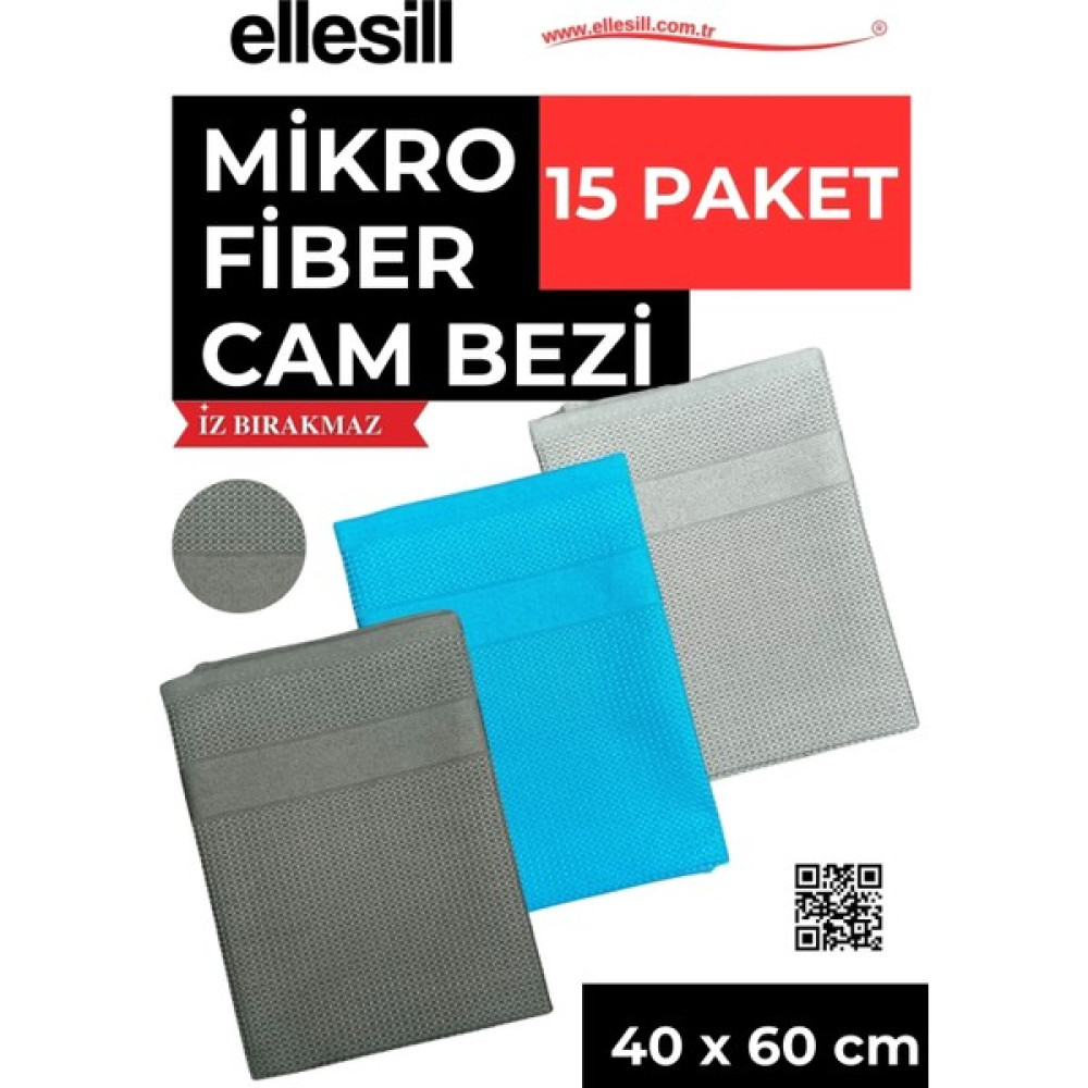 Ellesill Cam Bezi ve Mikrofiber Temizlik Bezi 15 Paket 40 x 60 cm Oto Boyaları Fiyatı