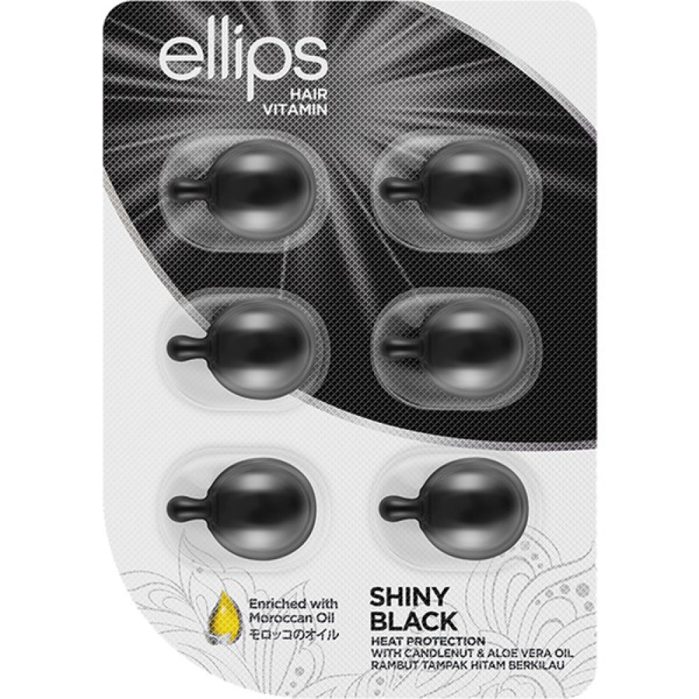 Ellips Siyah Saçlara Özel Işıltı Veren Saç Vitamini 6 Kapsül Saç Bakım Maskeleri & Serumlar & Spreyler Fiyatı